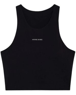 Anine Bing Tops ,Zwart ,Nylon Elina Bh