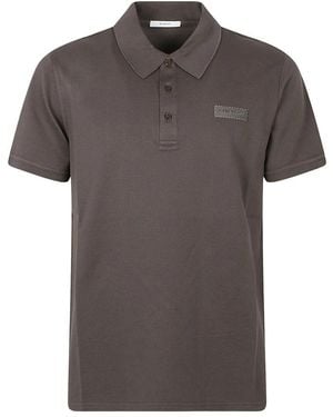 Givenchy Polo Aus Baumwolle Mit Grosgrain-Detail - Grau