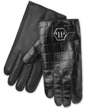 Philipp Plein Mid-Gloves Hexagon - Grau