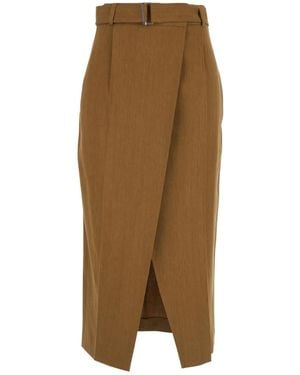 Tela Midi Skirts - Brown