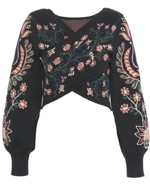 FARM Rio V-Neck Knitwear - Zwart