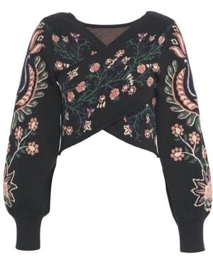 FARM Rio V-Neck Knitwear - Zwart