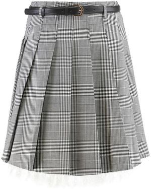 Self-Portrait Short Skirts - Gris