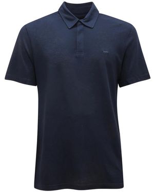 Harmont & Blaine Effen Katoenen Polo - Blauw