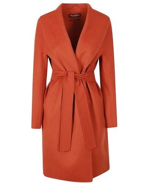 Max Mara Jassen ,Oranje ,Wol Estremo Jas - Rood