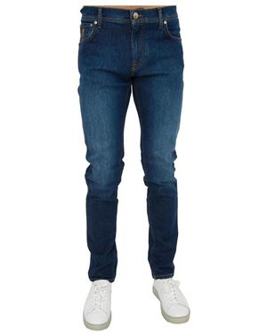 Corneliani Slim-Fit Jeans - Azul