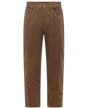 AMISH Straight Jeans - Marrón