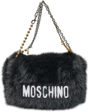 Moschino Furry Bag - Zwart