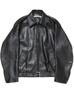 Acne Studios Leather Jackets - Black