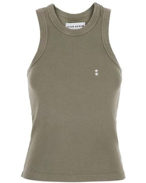 ICON DENIM Sleeveless Tops - Verde