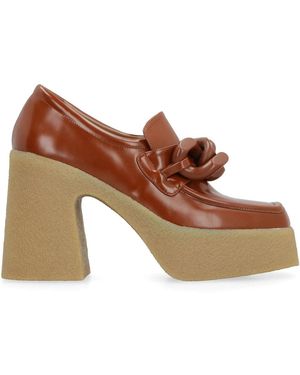 Stella McCartney Schoenen ,Bruin ,Leer Skyla Loafers