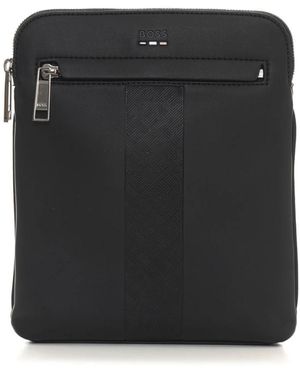 HUGO Ray Ms S Zip Messenger Bag - Zwart
