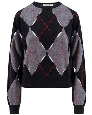 Dior Round-Neck Knitwear - Noir