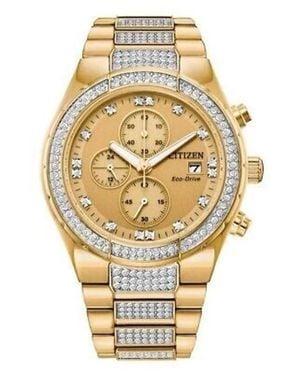 Citizen Accessoires ,Geel ,Roestvrijstalen Horloge - Metallic