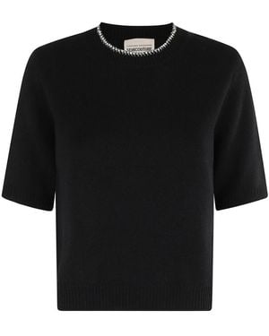 Semicouture Round-Neck Knitwear - Nero