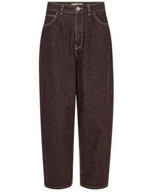 Mos Mosh Wide Jeans - Braun