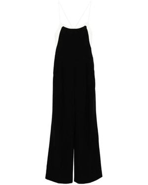 Tom Ford Jumpsuits & Playsuits ,Zwart ,Double Georgette Stretch Camisole Jumpsuit