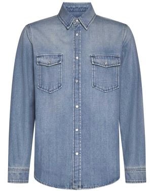 Saint Laurent Oversize Shirt - Blue