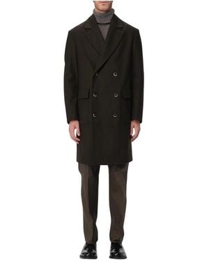 Barena Double-Breasted Coats - Black