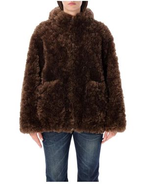 Vegancode Faux Fur & Shearling Jackets - Marrón