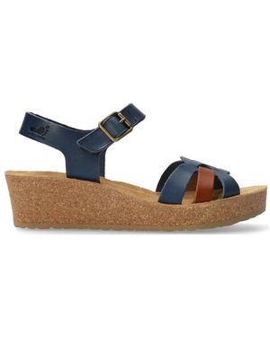 Mephisto Sandales à talon compensé - Bleu