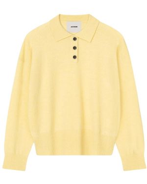 Aeron V-Neck Knitwear - Jaune
