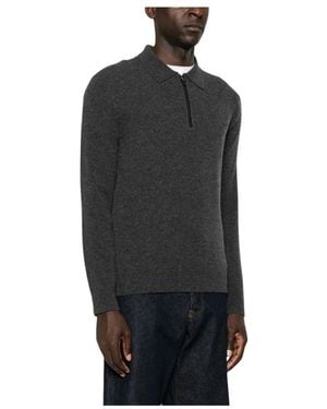 Canali Round-Neck Knitwear - Negro