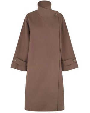 Lolly's Laundry Single-Breasted Coats - Marrone