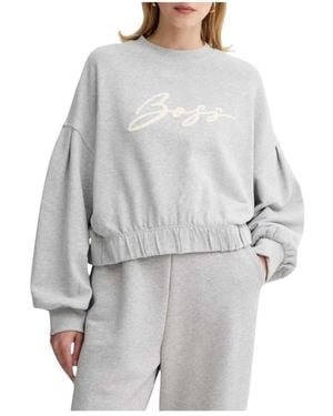 BOSS Hoodies & Sweatvesten ,Grijs ,C_Easton Sweatshirt