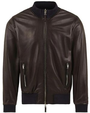 The Jack Leathers Leather Jackets - Black