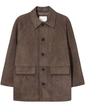 DUNST Lily Kunstwildleder Halfjacket - Braun