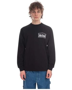 Aries Long Sleeve Tops - Negro