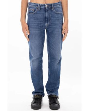 CYCLE Wise Vintage Wash Rechte Jeans - Blauw