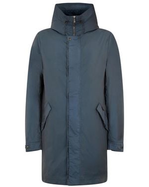 Moorer Single-Breasted Coats - Blue