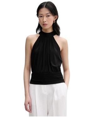 Gestuz Neckholder-Top - Schwarz