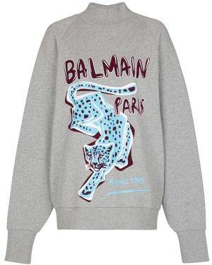 Balmain Sweatshirts - Grigio