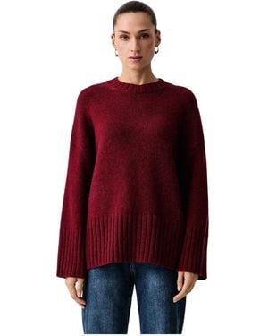 Barbour Round-Neck Knitwear - Rosso