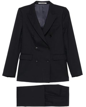 Tagliatore Double Breasted Suits - Zwart