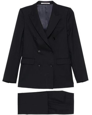 Tagliatore Double Breasted Suits - Zwart