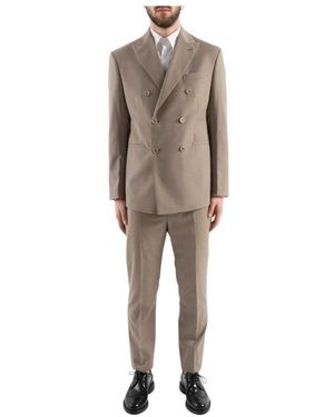 Cor Sine Labe Doli Double Breasted Suits - Natural