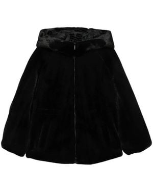 Emporio Armani Faux Fur & Shearling Jackets - Black