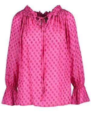L'Autre Chose Blusa De Viscosa Metálica, Mujer, Talla - Rosa