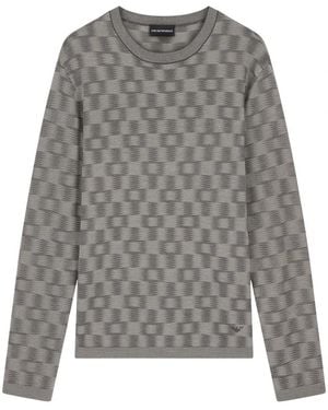 Emporio Armani Truien & Vesten ,Grijs ,Round-Neck Truien