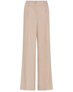 GUSTAV Wide Trousers - Natural