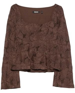 ROTATE BIRGER CHRISTENSEN Long Sleeve Tops - Marron