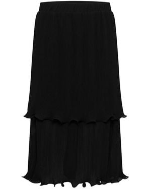 Soaked In Luxury Midi Skirts - Negro