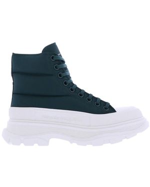 McQueen Lace-Up Boots - Azul