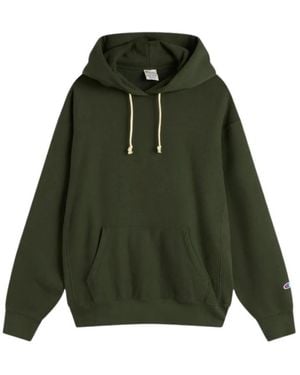 Champion Hoodies & Sweatvesten ,Groen ,Katoen Reverse Weave Relaxed Hoodie