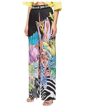 Just Cavalli Wide Trousers - Blue