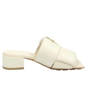Bottega Veneta Heeled Mules - Natural